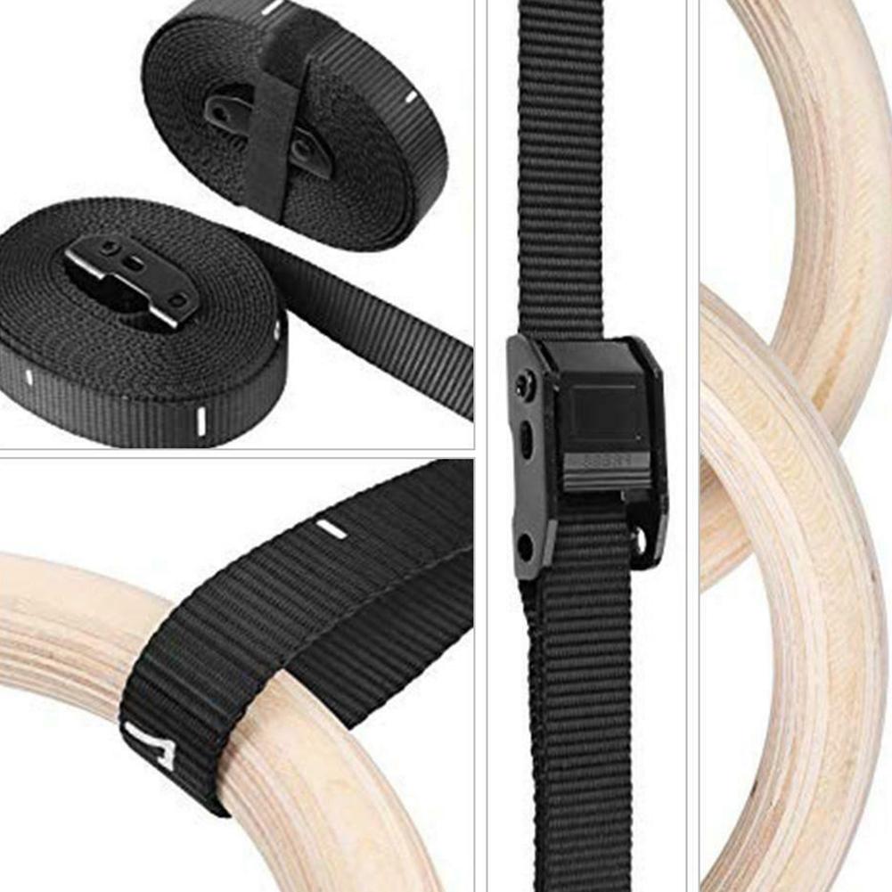 Wooden Gymnastic Rings 28/32mm Calisthenics Rings
