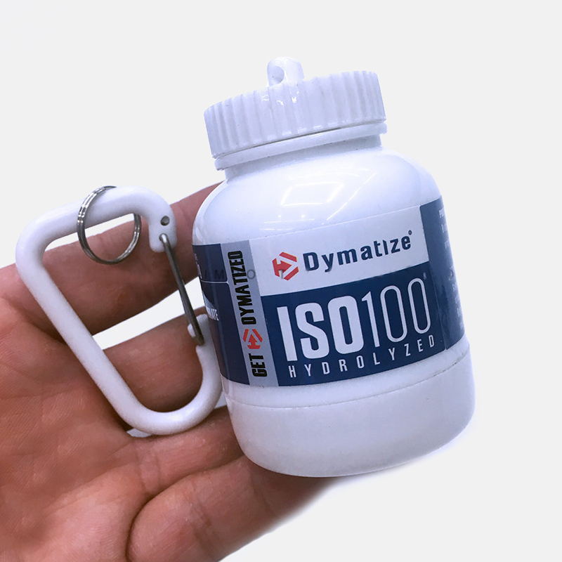 Mini Portable Protein Powder Container Keychain