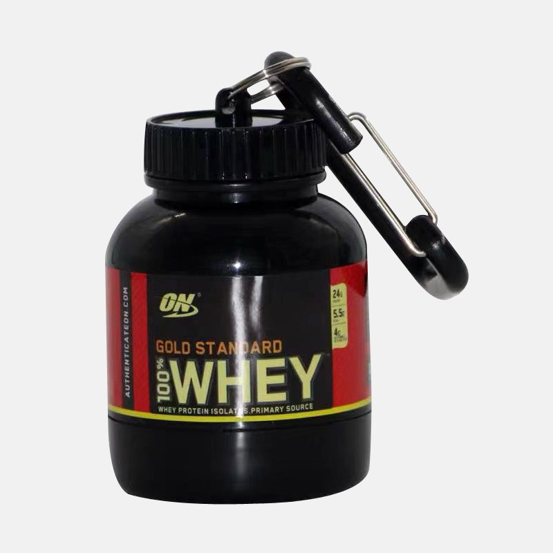 Mini Portable Protein Powder Container Keychain