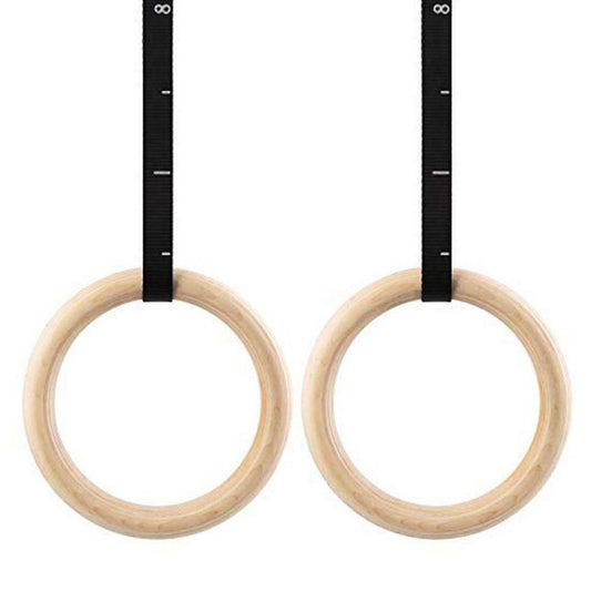 Wooden Gymnastic Rings 28/32mm Calisthenics Rings