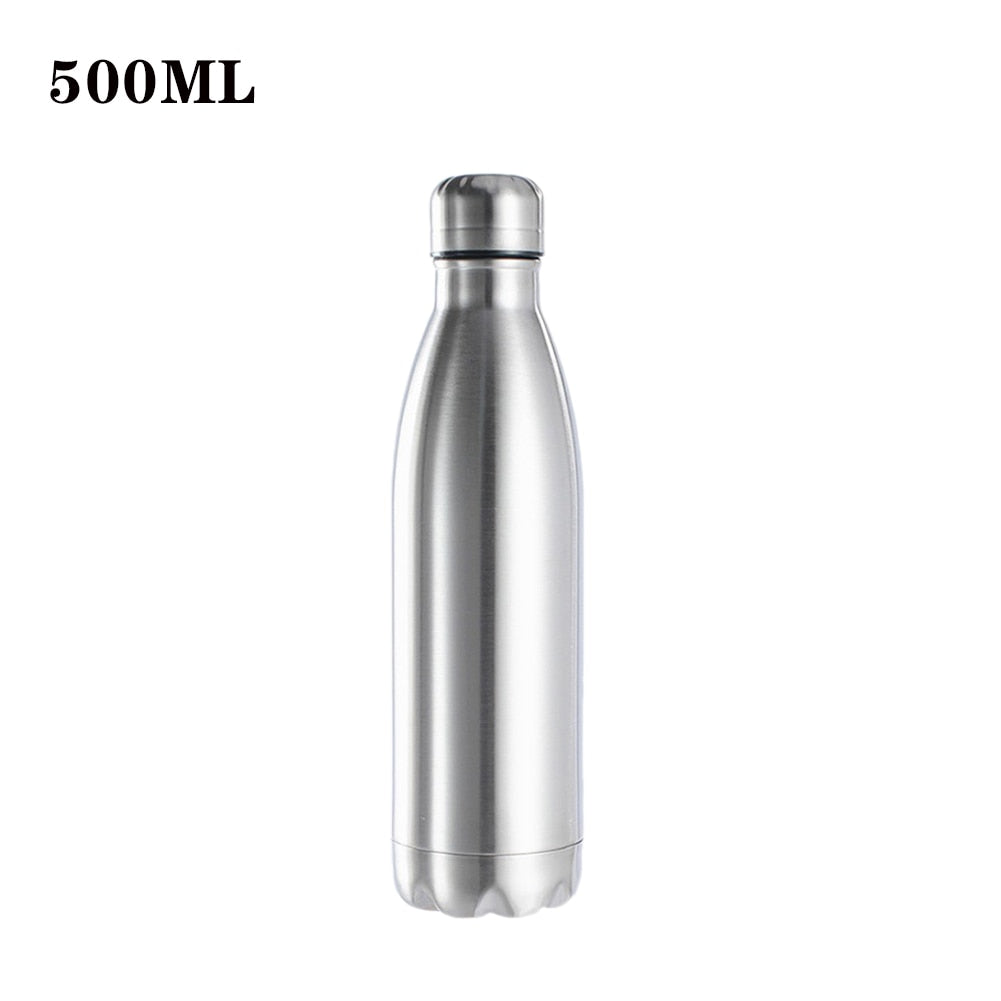 500/750/1000 ml BPA Free Stainless Steel Water Bottle