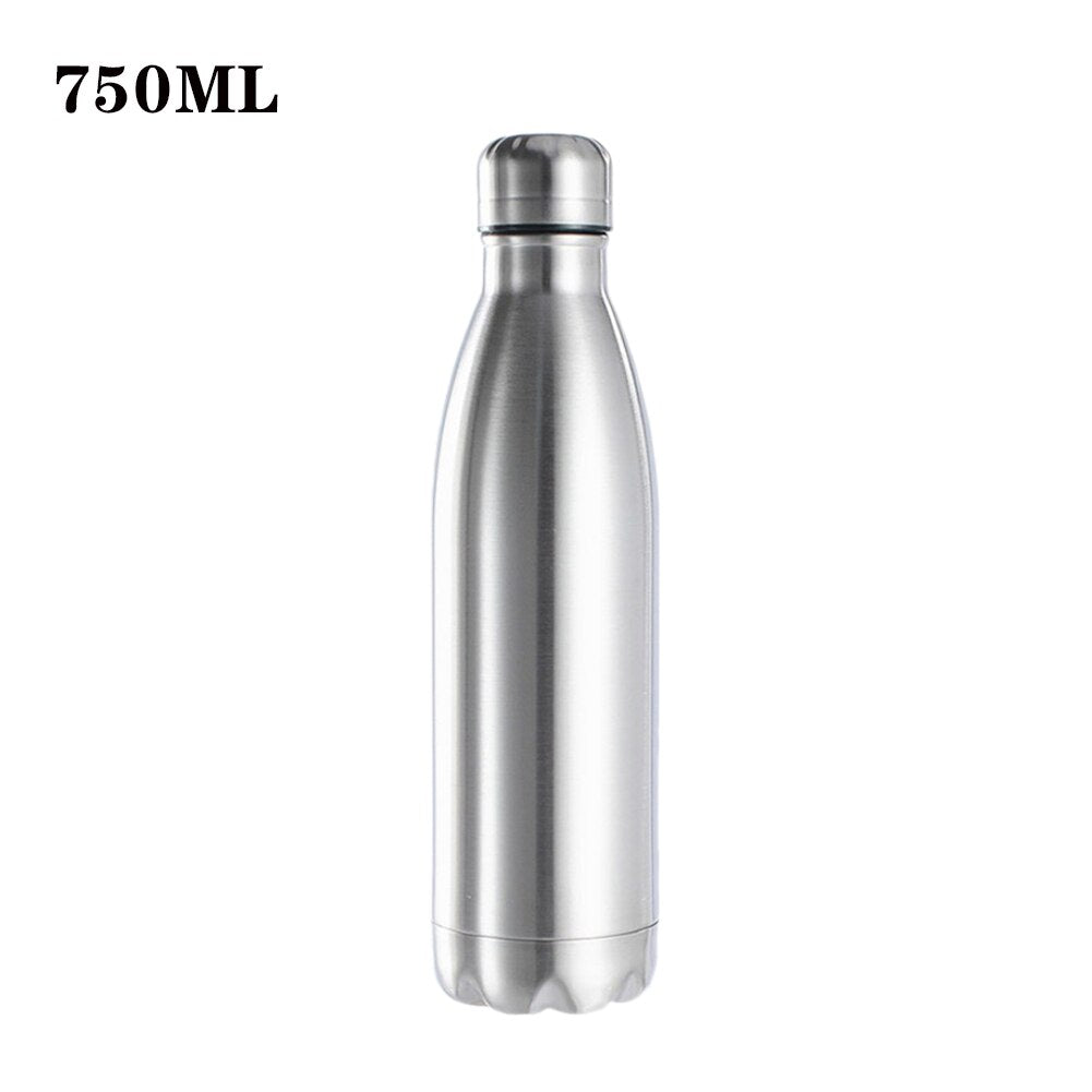 500/750/1000 ml BPA Free Stainless Steel Water Bottle